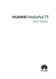 Huawei Mediapad T5 manual. Tablet Instructions.